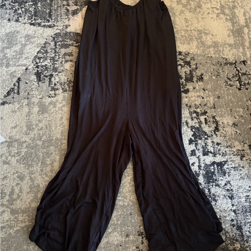 Maurices Black Wide-Leg Jumpsuit Romper